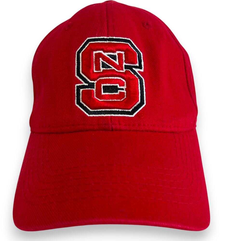 NC State Wolfpack Strapback Hat T.E.I. Red 100% Cotton